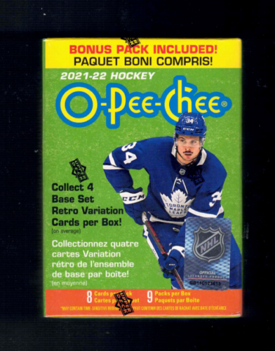 Caja bláster de hockey 2021/22 cubierta superior OPC O-Pee-Chee - Imagen 1 de 1