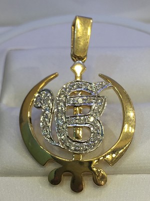 Pave 0.40 Cts Natural Diamonds Khanda 