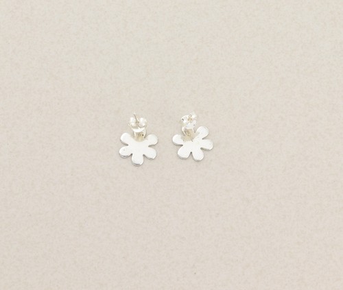 Sterling Silver Daisy Flower Earrings Stud Post 1/2" Round - Picture 6 of 8