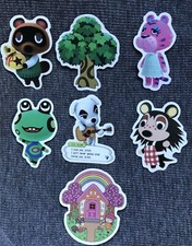  7 ANIMAL CROSSING Stickers -Laptop Skateboard Phone Tablet Journal Stickers