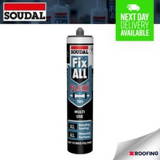 Soudal Fix All Flexi FIXALL Hybrid Polymer Sealant Adhesive - BLACK, 290ml