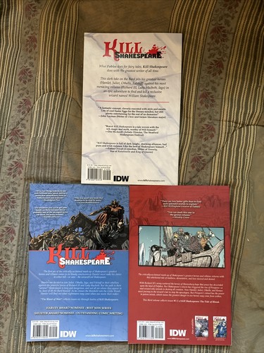 Kill Shakespeare Volumes #1 2 3 IDW McCreery Del Col Belanger Comic - Picture 5 of 8
