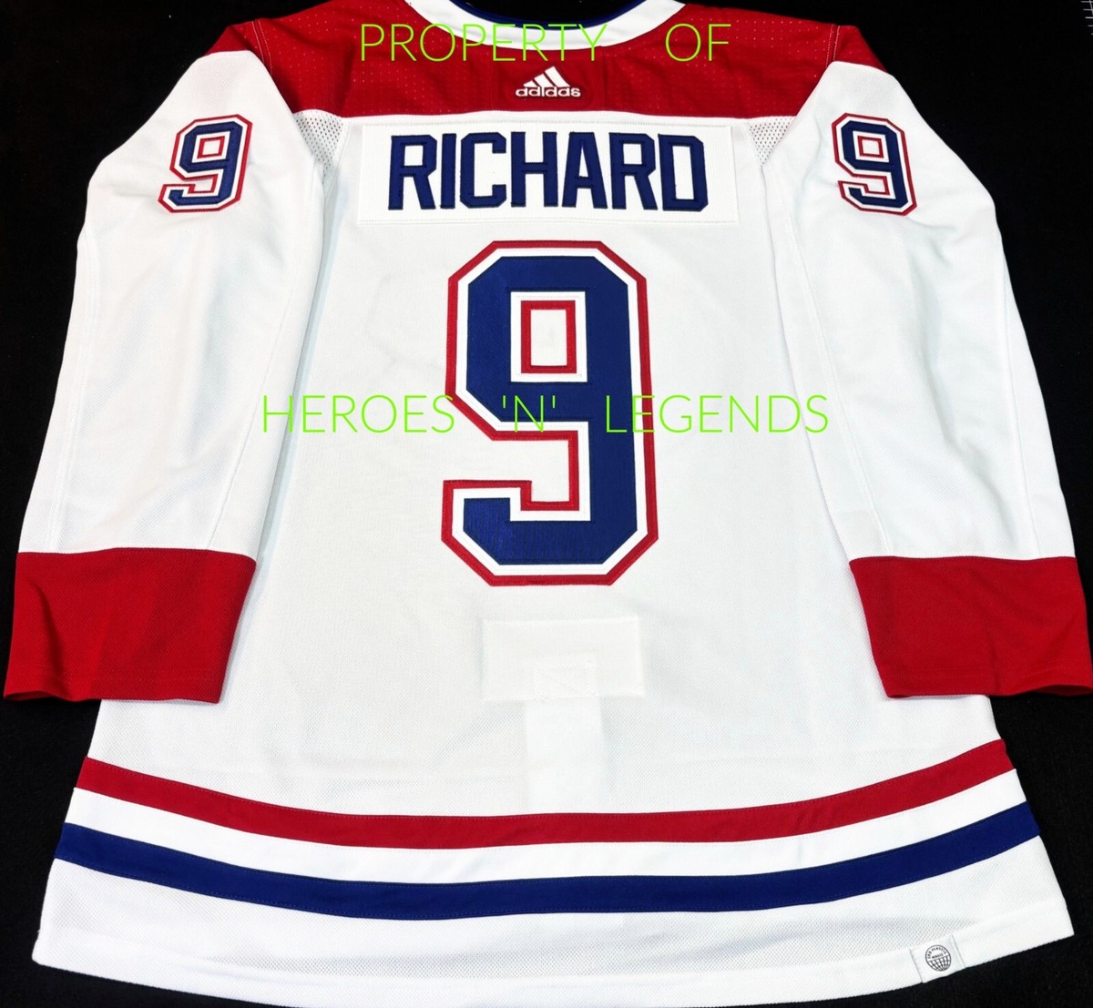 PRO-50 MAURICE RICHARD MONTREAL CANADIENS W/HALL OF FAME PATCH