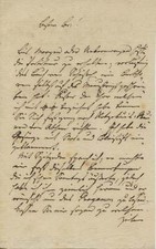 [Beethoven, Ludwig van. (1770–1827)] Ehlers (1774 - 1845) Autograph Letter about