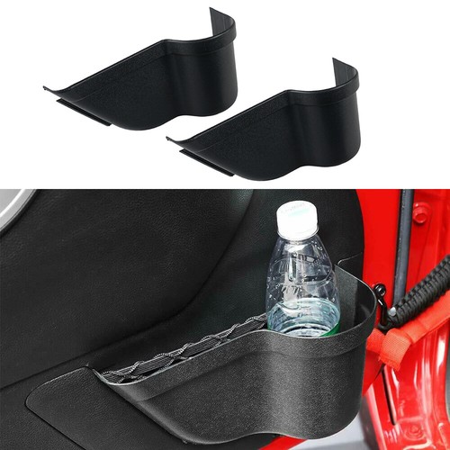 Door Storage Pockets Organizer Cup Holder Box Trim for Jeep Wrangler JK 2011-17 - Picture 3 of 9