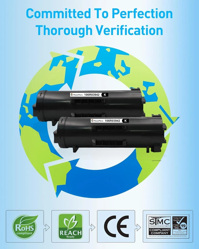 Cartuchos de tóner para Xerox Versalink Alta Capacidad B600-B615 106R03942-106R03944 Foto 4 de 4