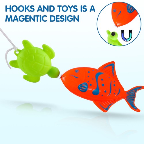 Children's Magnetic Fishing toys Game set Bath Toys Bathtub Pool Water Table - Picture 6 of 15