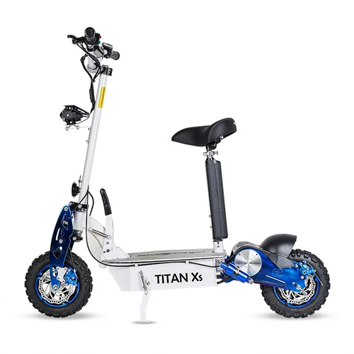 Patinete electrico Titan Ecoxtrem 2000w 55km/h Off-Road Modelo 2021 blanco azul - Imagen 2 de 6