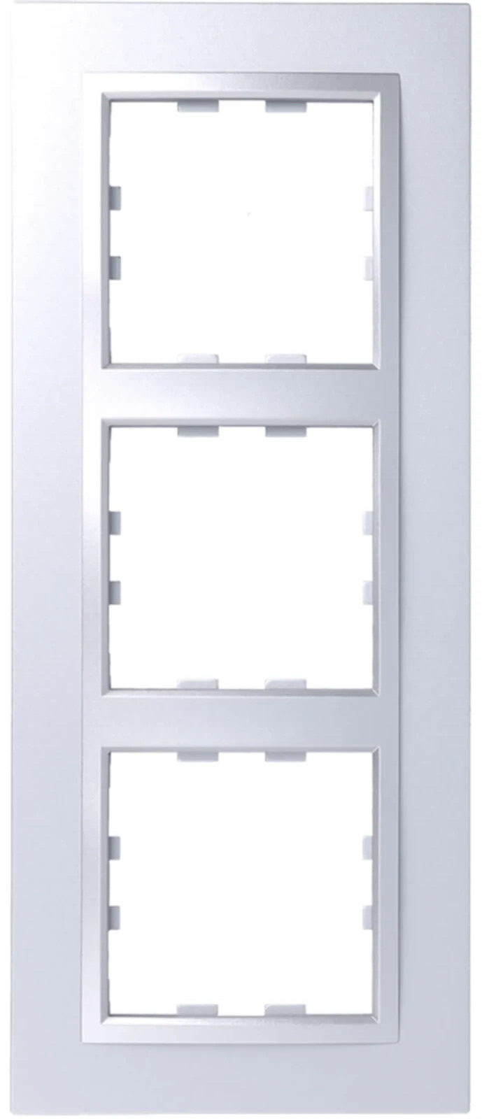 Plaque Triple TITANE EPURE 71mm Hager WKN819 Kallysta