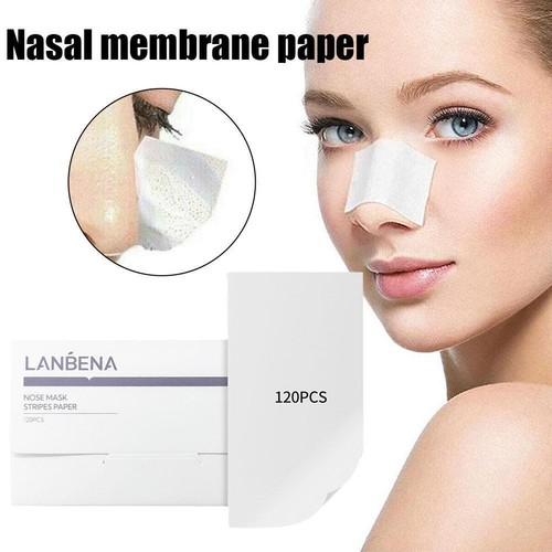 120pcs Blackhead Removal Papers Nose Mask Paper UK New~