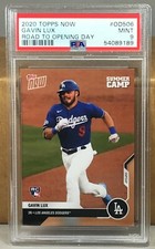 2020 TOPPS NOW Road Opening Day #OD506 GAVIN LUX PSA 9 MINT DODGERS ROOKIE 