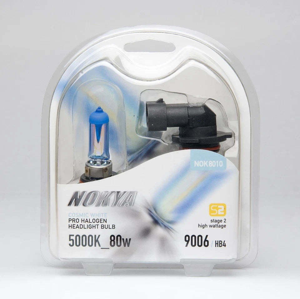 Nokya 5000K White 9006 HB4 Nok8010 80W Two Bulbs Head Light Replace Plug Play — 第 2/4 张图片
