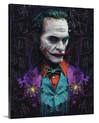 Joker Canvas 2019 Joaquin Phoenix Movie Art 16X20 Canvas Batman Heath Ledger