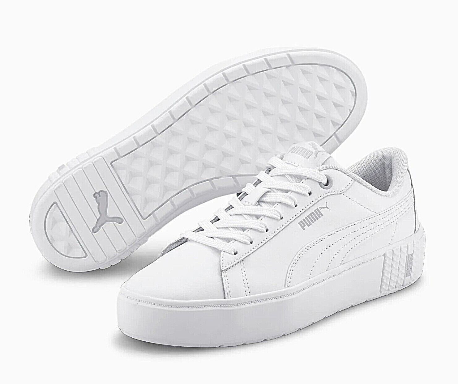 NEW PUMA Women's Smash Platform Sneaker Shoes - PICK SIZE - WHITE