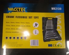 CHIAVI COMBINATE KIT 13PZ A CRICCHETTO FISSA E STELLA WACKTEK WK2130 HIGH LEVEL