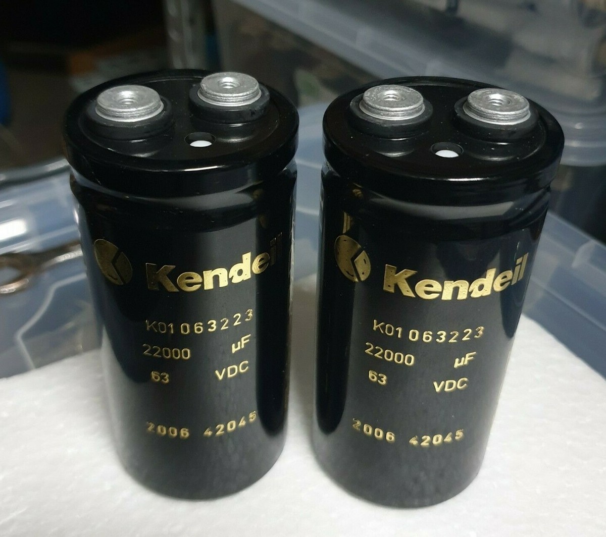 4pcs NEW KENDEIL K01 22000UF 63V CAP AUDIO QUAD303 QUAD 405