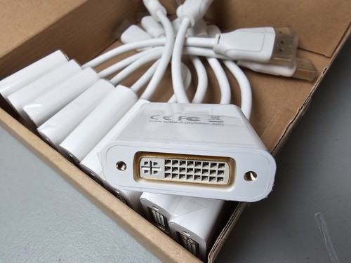 DisplayPort to DVI DVI-D Single Link Adapter - 10 Pack New - Picture 2 of 6
