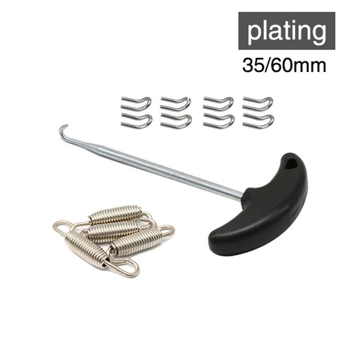 Exhaust Pipe Muffler Mounting Springs Hooks Set Link Stainless Steel Chrome Set - Picture 2 of 5