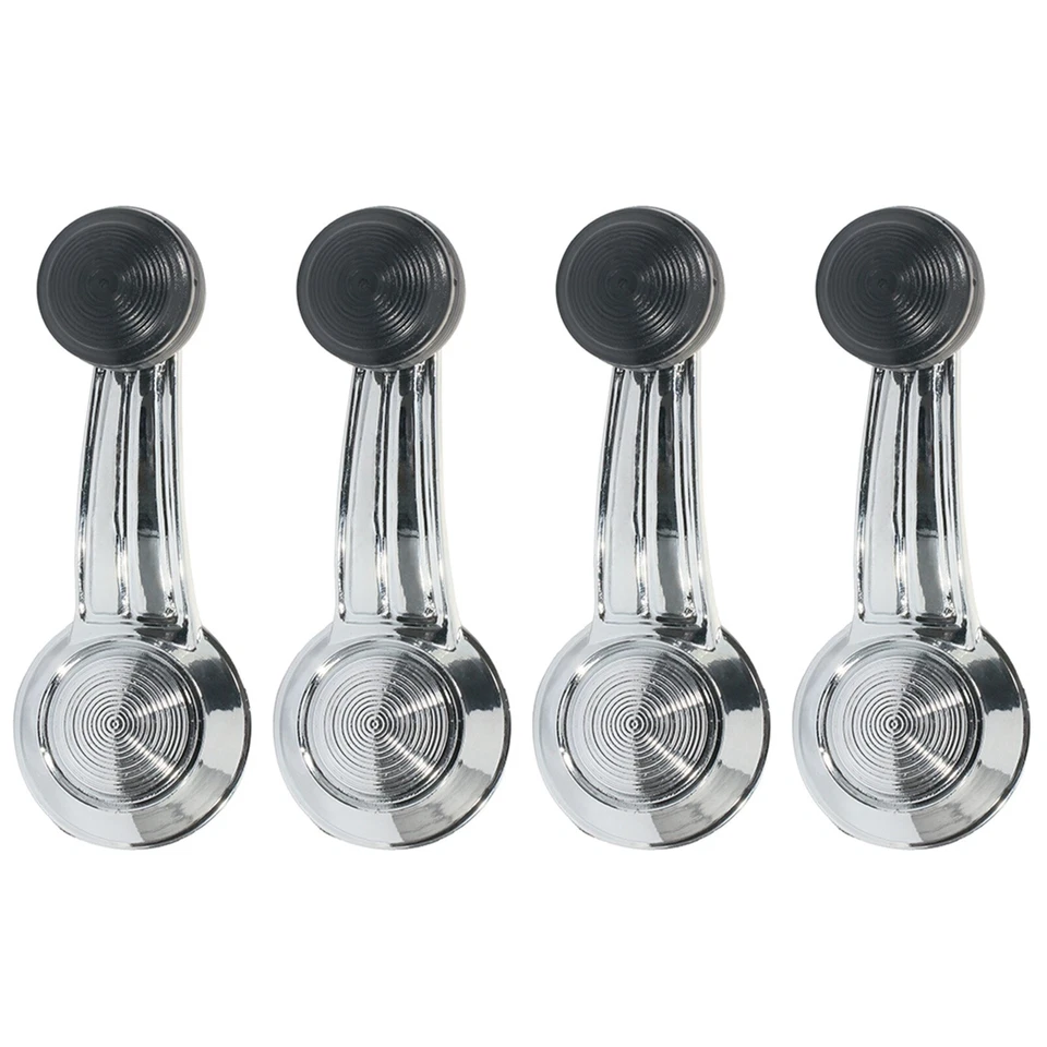 4x Window Crank Handle For Buick Skylark78-79 Chevy Caprice 89-90 Chrome LH/RH Foto 2 de 4