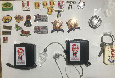 KFC Kentucky Fried Chicken Employee Lapel Large Lot Pin Collection | eBay