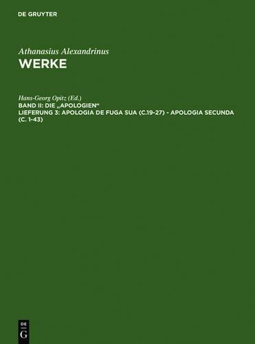 Thumbnail - Athanasius Alex Apologia De Fuga Sua (c.19-27) - (gebundene Ausgabe)