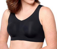 Evelyn  Bobbie Ultra Lift Defy Seamless Wirefree Bra Medium Black A587086