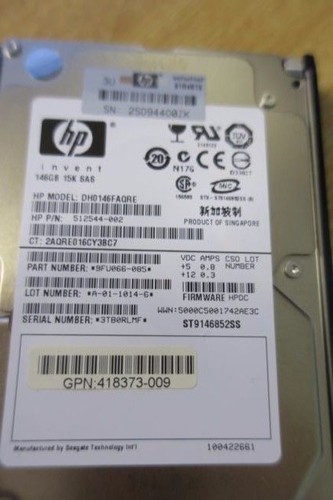 HP 504334-001 504062-B21 2.5" 146GB 15K SAS Dual Port Hot-Plug Hard Drive HDD - Picture 3 of 4