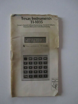 Calculatrice Texas Instruments TI-1035
