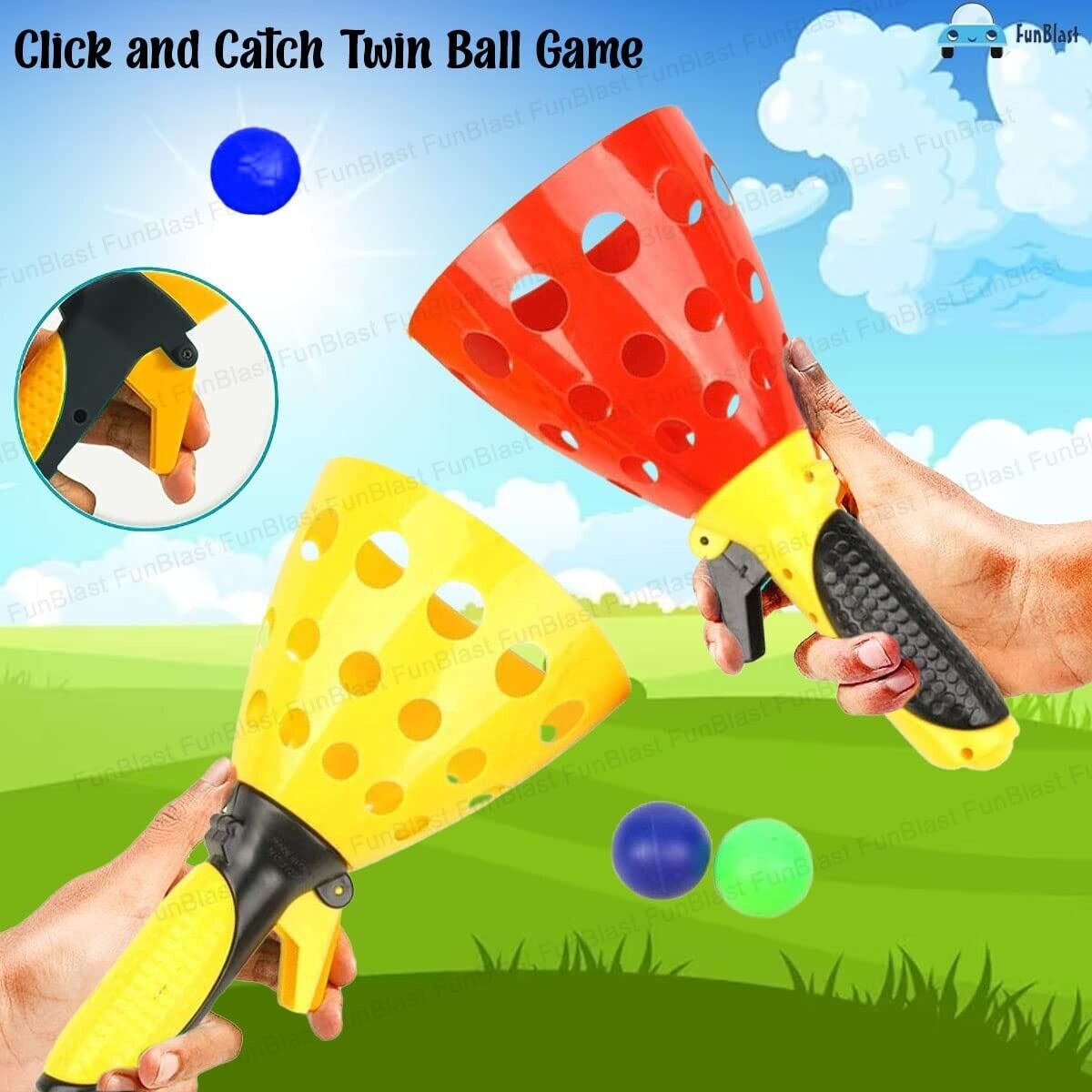 Buy Click and Catch Twin Ball Game, Pop & Catch Ball Play for Kids at  Sehgall G378