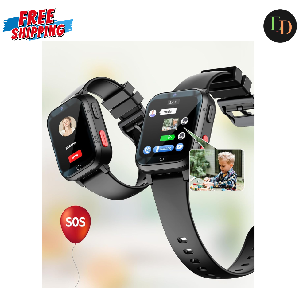 GPS Kinder Smartwatch,4G GPS Tracker Uhr Telefon WLAN Wasserdichter