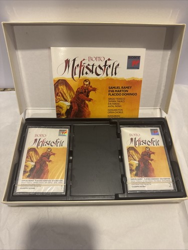 1990 Sony Classical Boito Mefistofele 2 Cassette Tape Opera Boxset NEW RARE - Picture 6 of 6