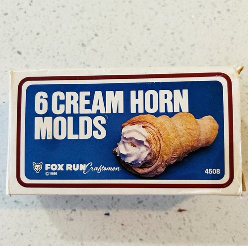 Pastry Mold Set Of 6 Fox Run 4508 Cream Horn Molds, Tin-Plated Steel - Picture 3 of 10