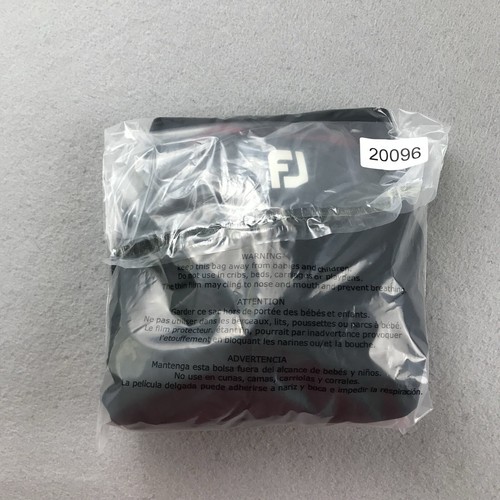 FootJoy Windbreaker Mens Large Black 1/4 Zip Elastic Waist Pullover Lightweight - Picture 9 of 10