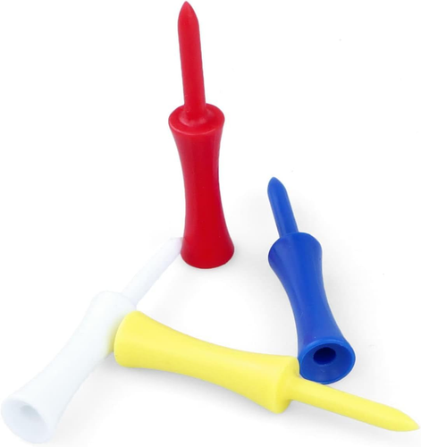 Golf Tees Plastic 100 Count 3-1/4, 2 3/4 Inch Tall Step down Tees Golf - Mixed C - Picture 3 of 12