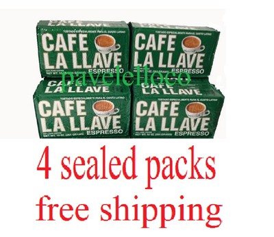 cafe la llave espresso coffee ground,cafe 4 bricks Of 10oz