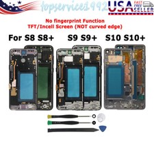 For Samsung S10 Plus S8 Plus S9 S9 Incell/TFT LCD Digitizer Display Touch Frame