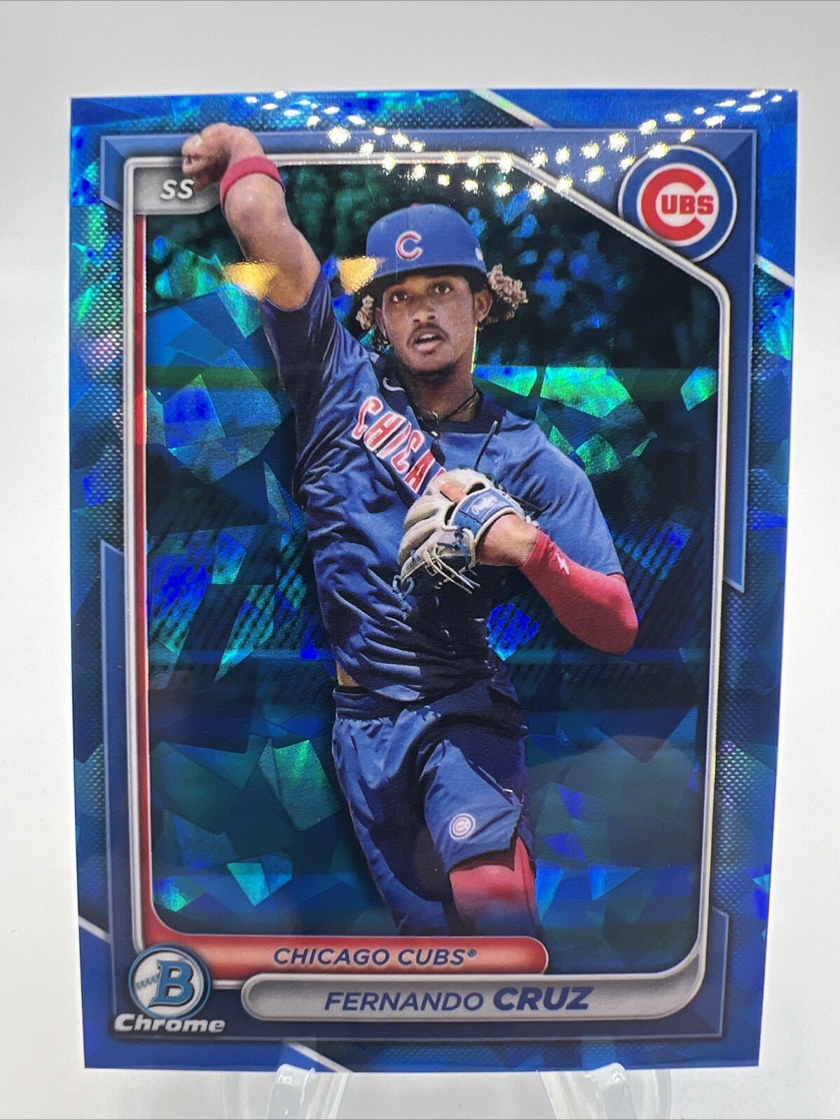 2024 Bowman Chrome Sapphire Edition Fernando Cruz Image Variation BCP-197 Cubs
