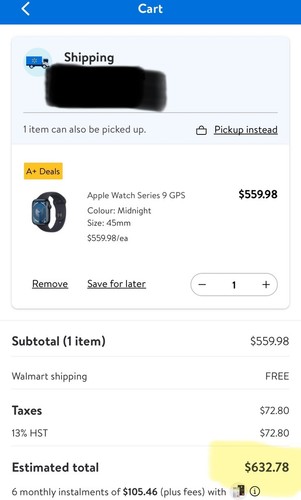 Apple Watch Series 9 45mm Aluminum Case with Sport Band - Midnight, M/L (GPS)... - Photo 2 sur 3