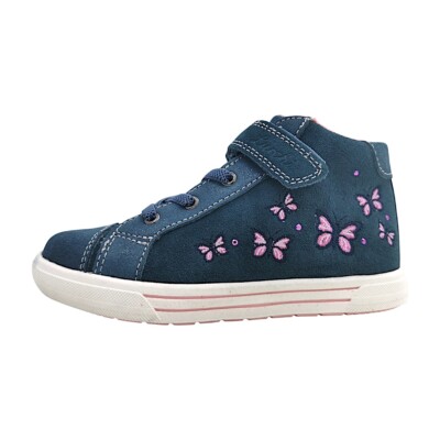 Lurchi BUFFY Kinderschuhe Mädchen Stiefel Klettschuh Blau Freizeit