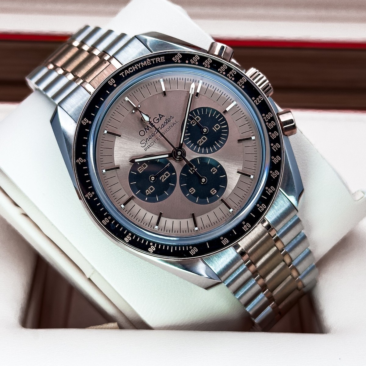 Omega Speedmaster Professional Two-Tone Watch 42mm Sedna Gold Dial