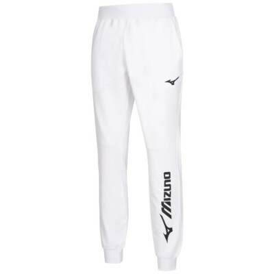 Mizuno Team Terry Herren Jogginghose Medium Weiß White NEW w/ TAGS  32ED7B65-01