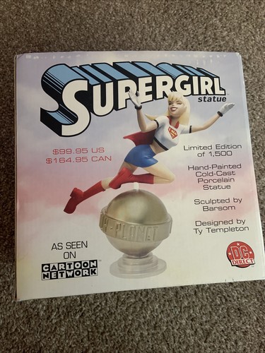 SUPERGIRL ANIMATED Cold-Cast Porcelain STATUE #662/1500 DC Direct 2003 Superman