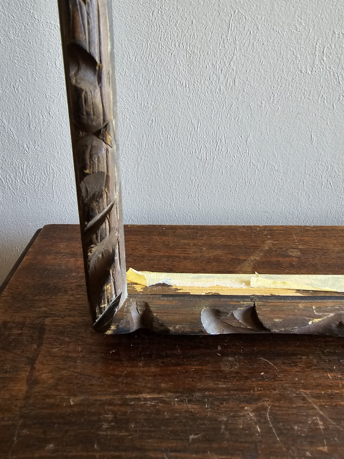 VTG Ornate Carved Raised Wide Wood Picture Frames Wall Art Gallery Decor 