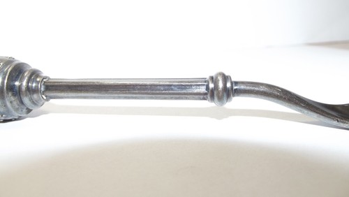 9 1/2" Antique 1875 Dowager Brite-cut by Gorham Silver Plated Cheese Scoop - Picture 4 of 14