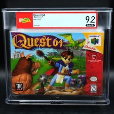 WATA 9.2 A+ Quest 64 Nintendo 64 N64 CIB New Factory Sealed VGA CGC WATA