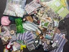 Mixed Assorted Scrapbooking / Crafting / Journaling Supplies - 500g Bundle
