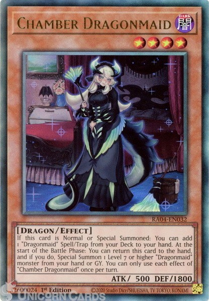 RA04-EN032 Chamber Dragonmaid : Ultimate Rare 1st Edition Mint YuGiOh Card