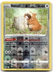 Bidoof 111/159 Crown Zenith Reverse Holo