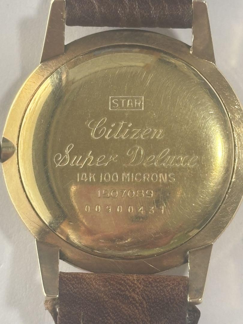 Seiko Super Deluxe Vintage OH 14K 25jewels Gold White Manual