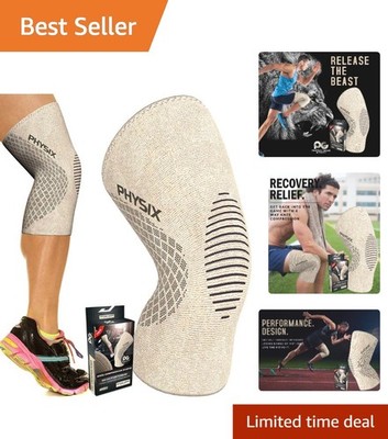 Physix Gear  Knee Compression Sleeve for Ultimate Support & Stability